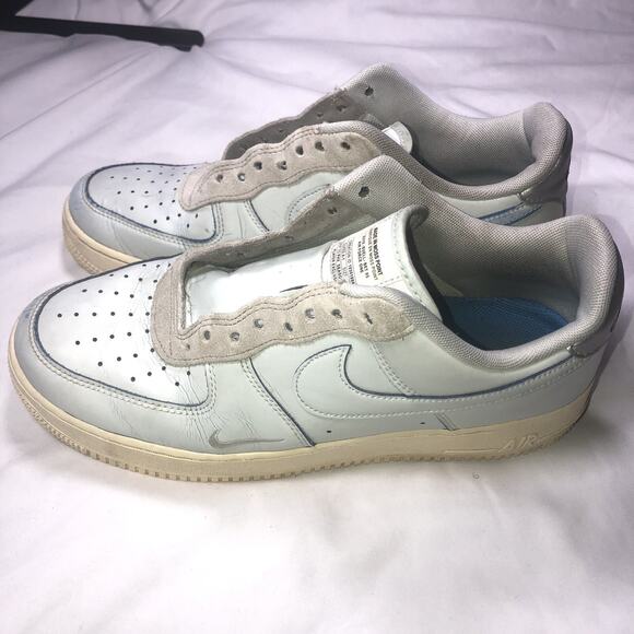 Nike Air Force 1 Low Sneaker Men Size 10 Devin Booker Moss Point Blue CJ9716 001 - Picture 5 of 11